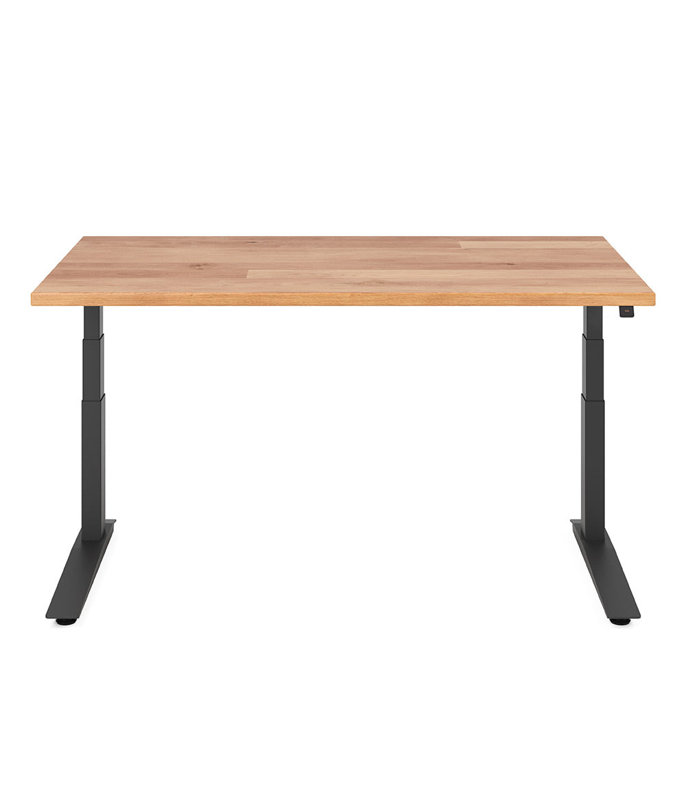 Fully Bureau assis-debout Jarvis en bois massif
