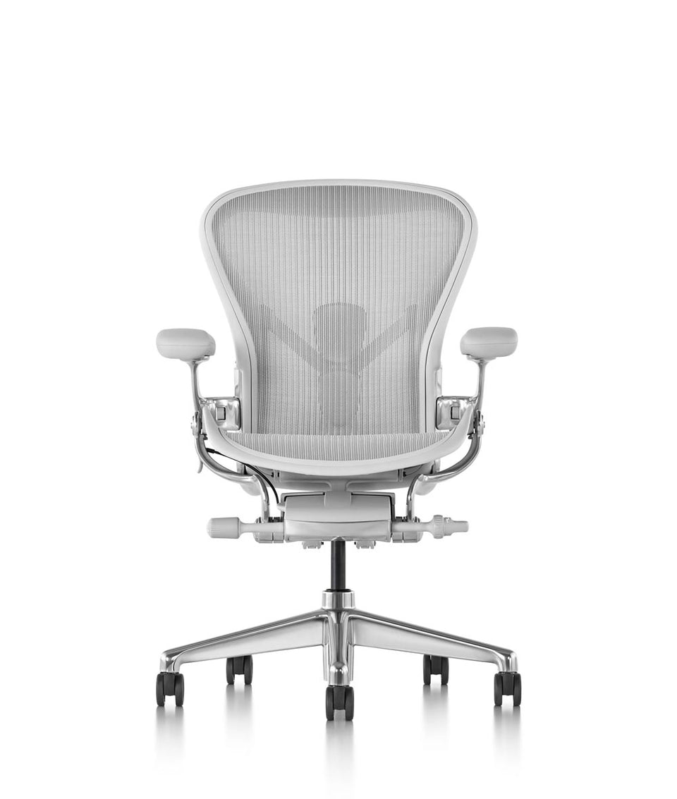 Siège de bureau Aeron en Mineral/Aluminium poli