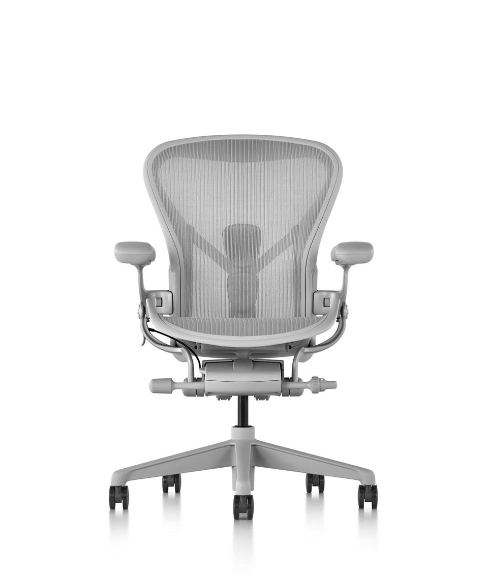 Siège de bureau Aeron en Mineral/Aluminium satiné