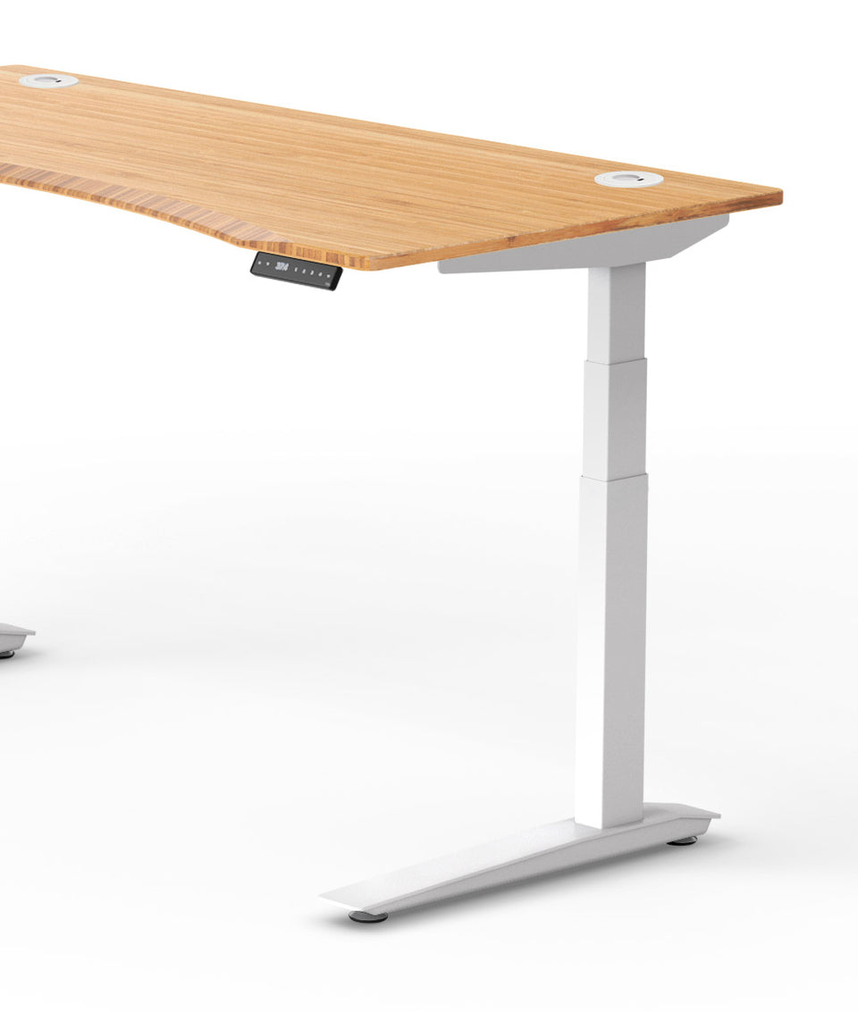 Bureau assis-debout Jarvis Fully Contour en bambou