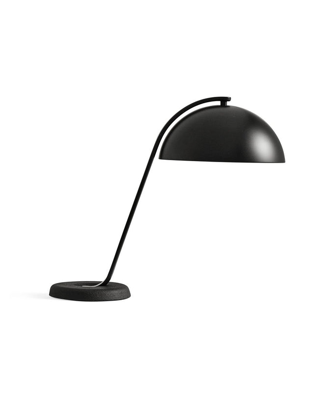 Lampe de Table Noire en Métal avec Cage E27, 21cm de Hauteur, Lampe de  Bureau Design Décorative, Interrupteur à Bouton