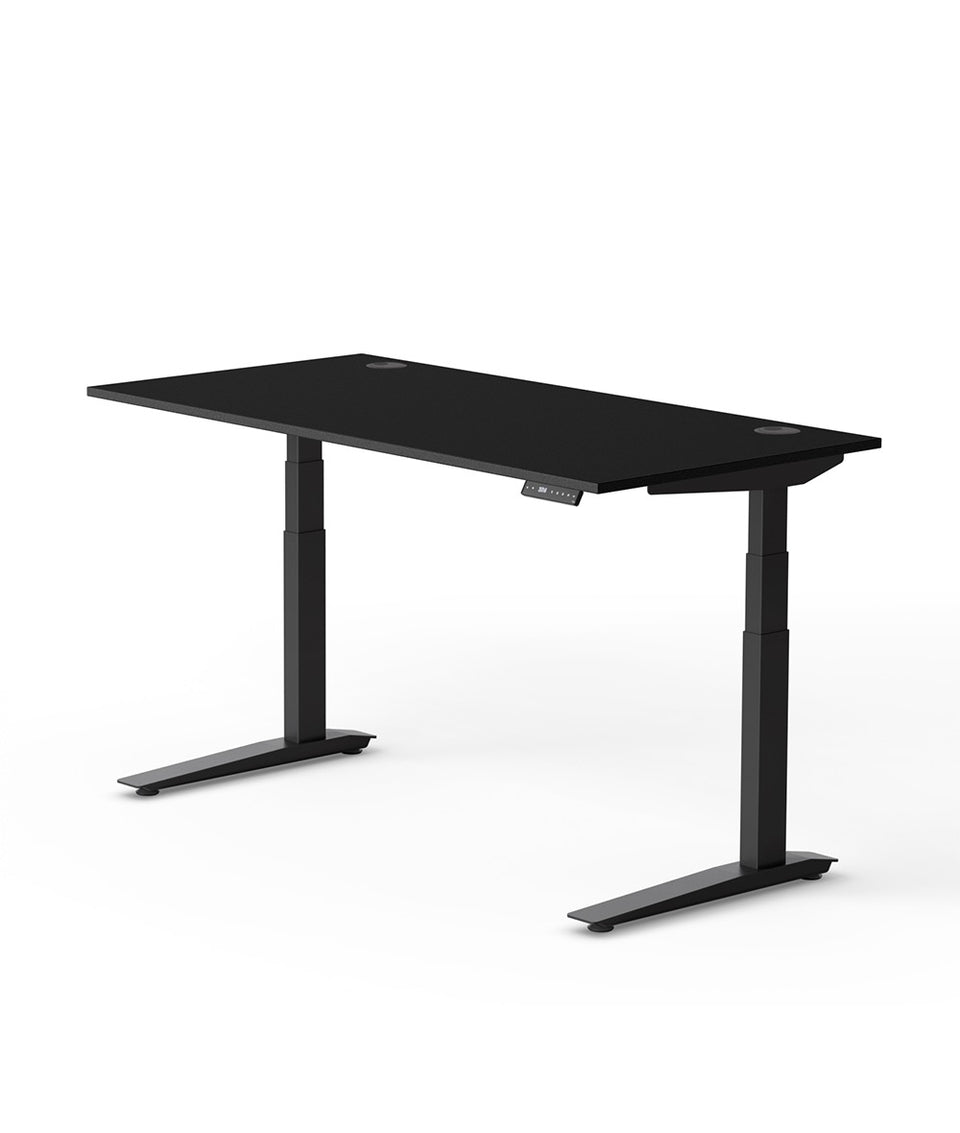 Bureau assis-debout Jarvis Fully en bois stratifié