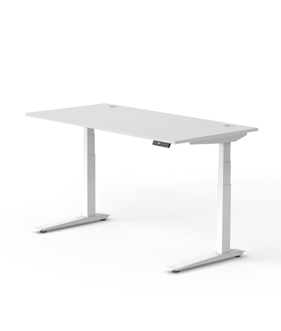 Bureau assis-debout Jarvis Fully en bois stratifié