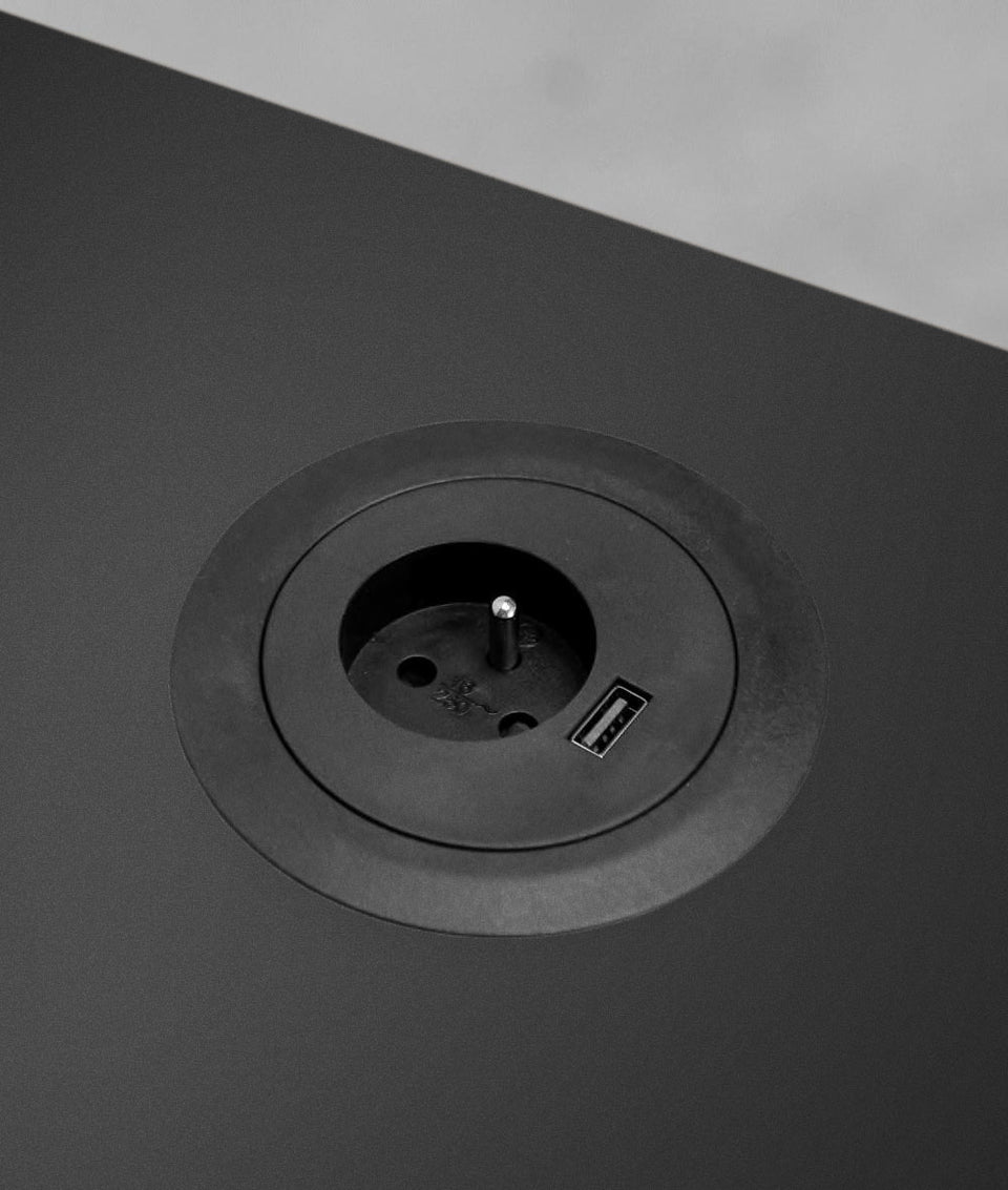 Bureau assis-debout Jarvis Fully en bois stratifié