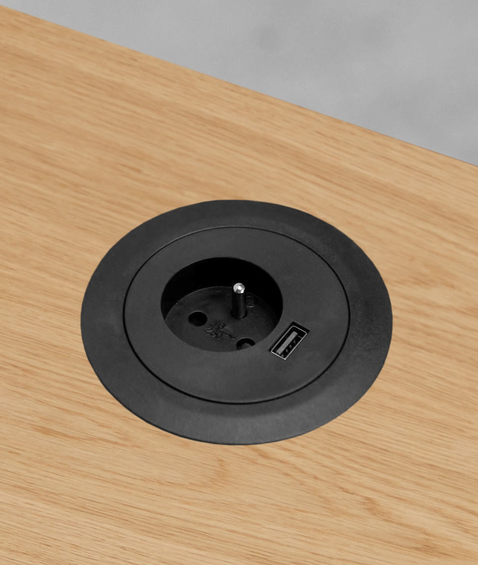 Bureau assis-debout Jarvis Fully en bois massif