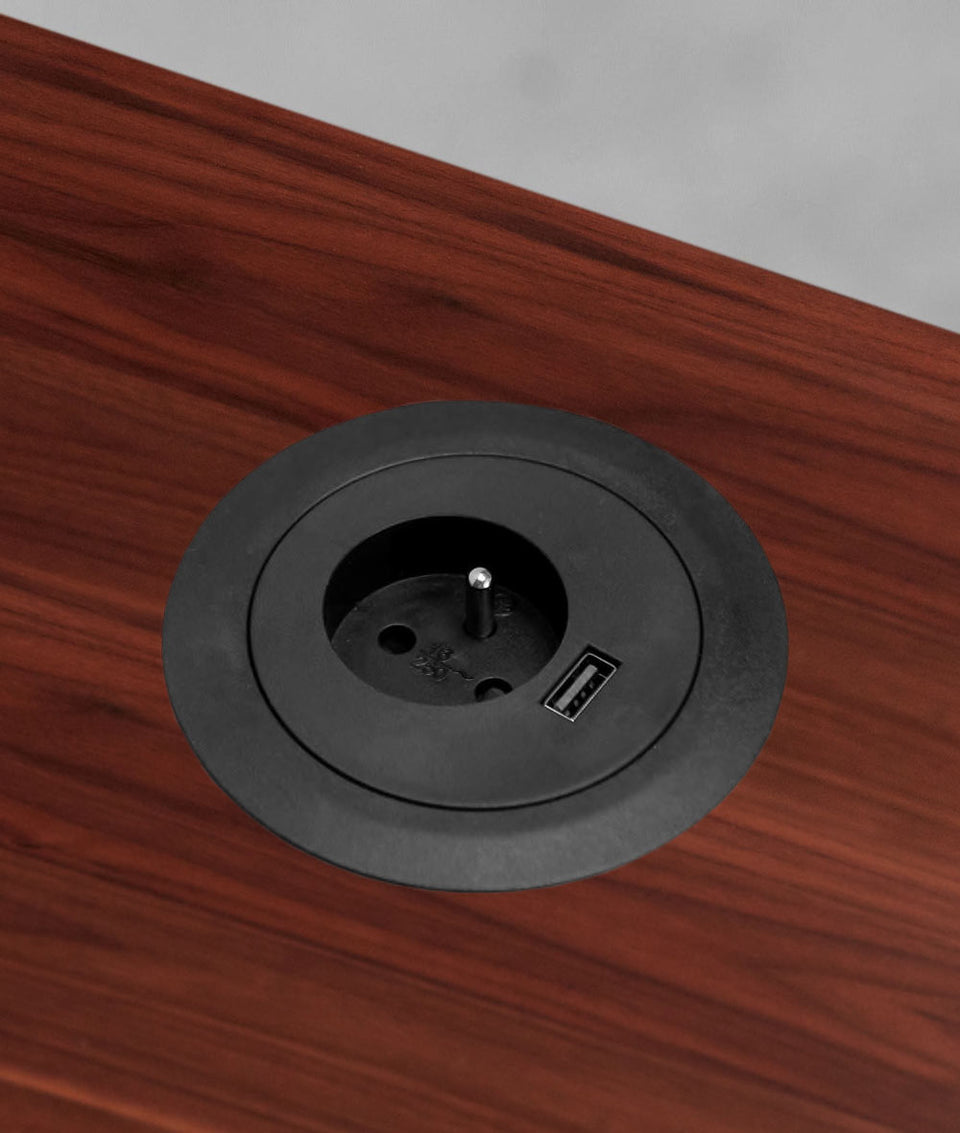 Bureau assis-debout Jarvis Fully en bois massif