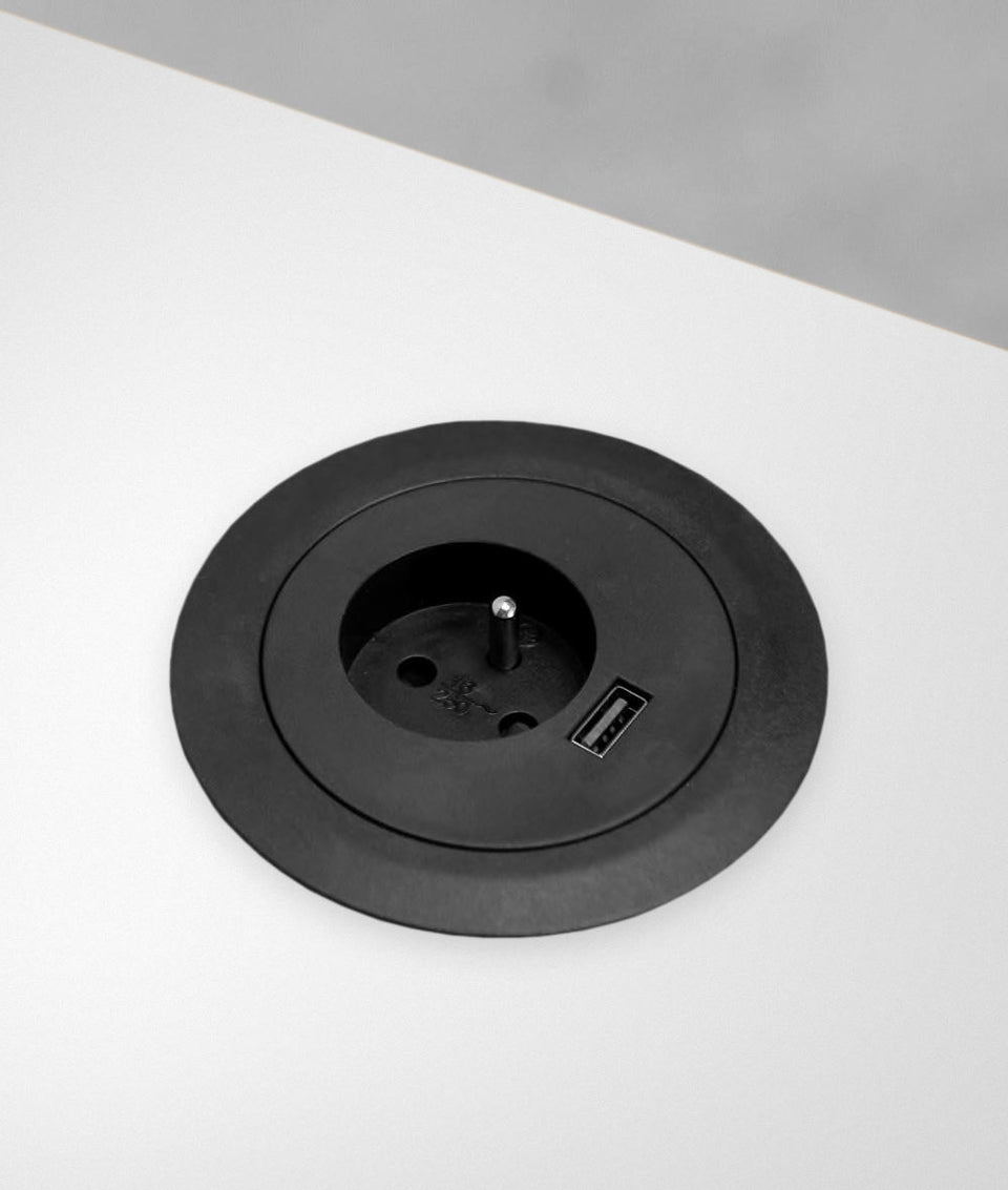 Bureau assis-debout Jarvis Fully en bois stratifié