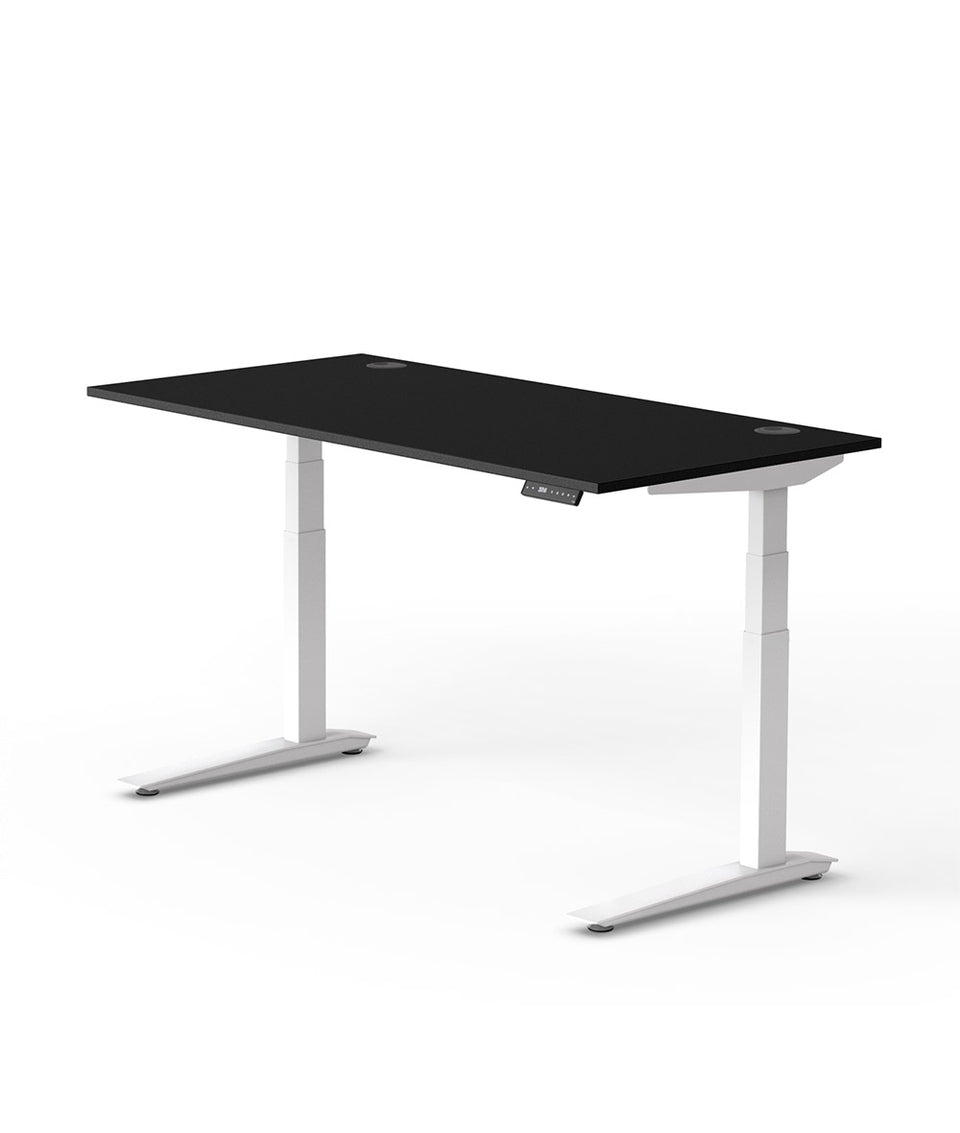 Bureau assis-debout Jarvis Fully en bois stratifié