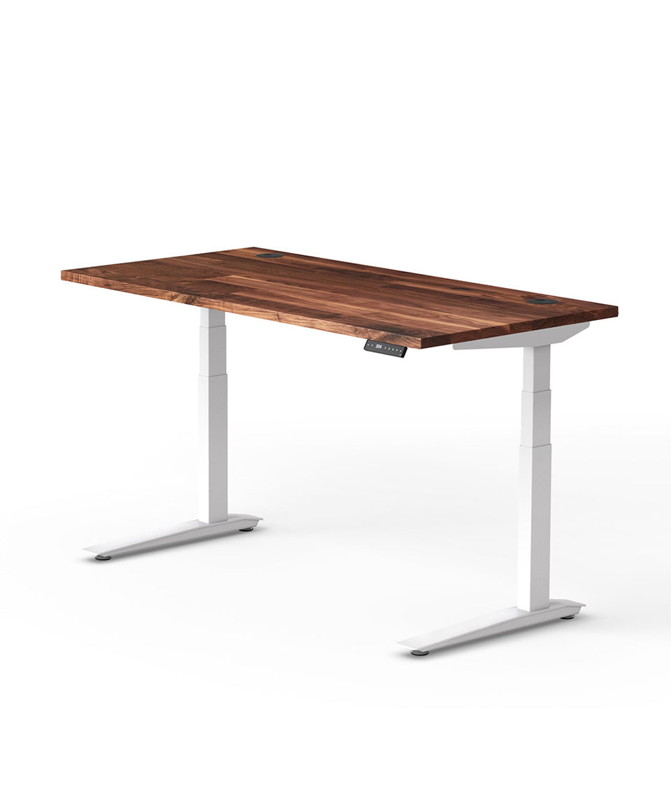Bureau assis-debout Jarvis Fully en bois massif