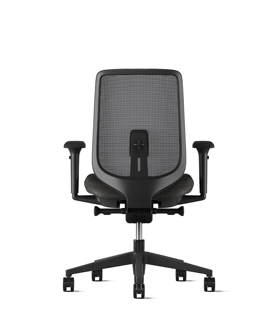 Siège de bureau Verus à dossier Triflex en Dark Carbon/Kingsmead