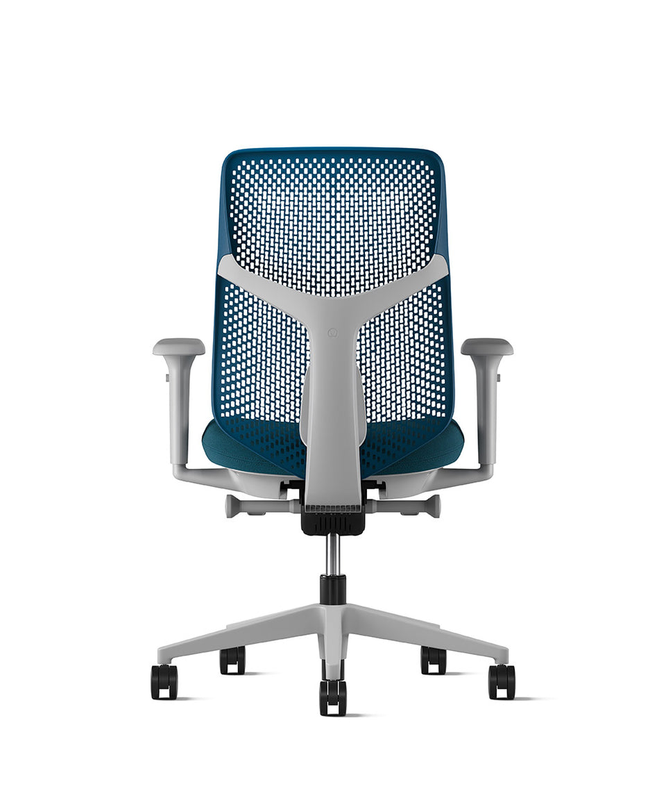 Siège de bureau Verus à dossier Triflex en Peacock Blue/Biscay